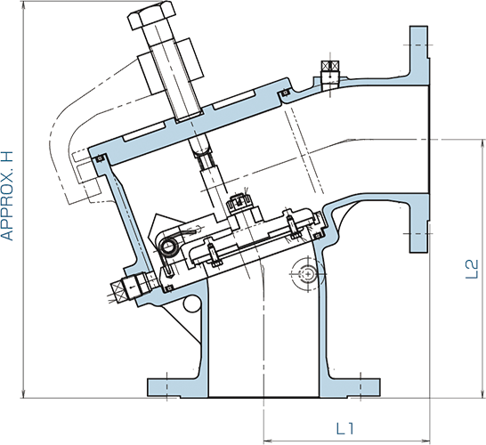 ECO FOOT（地上型フートバルブ）図面40A〜100A