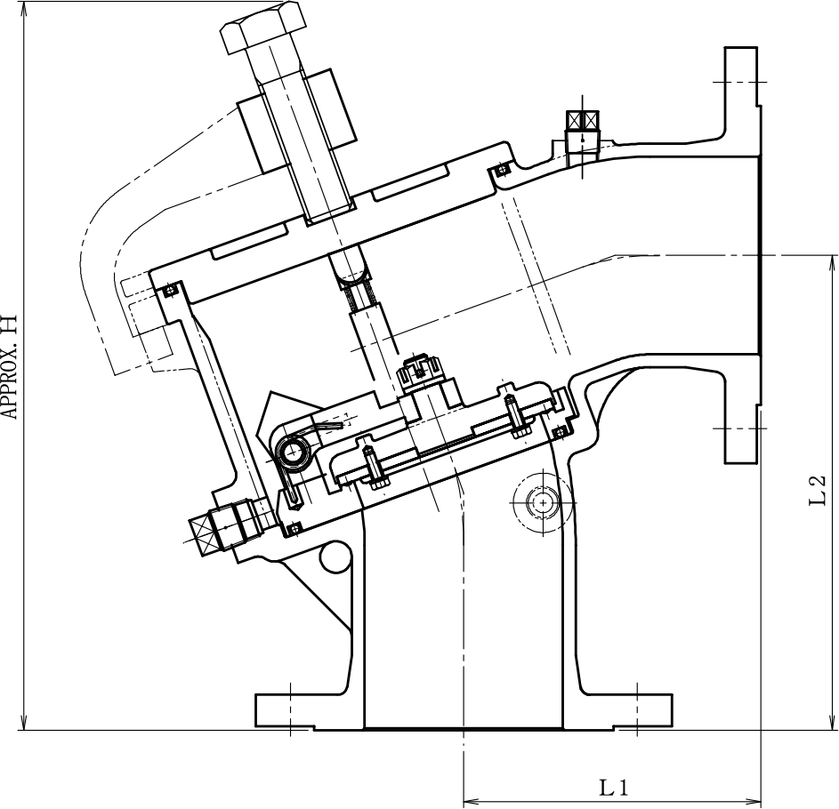 ［消防防災用設備機器性能評定品］地上型フートバルブ図面40A〜100A