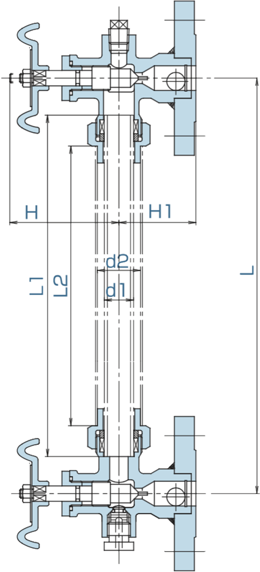 フランジ式ゲージバルブ図面