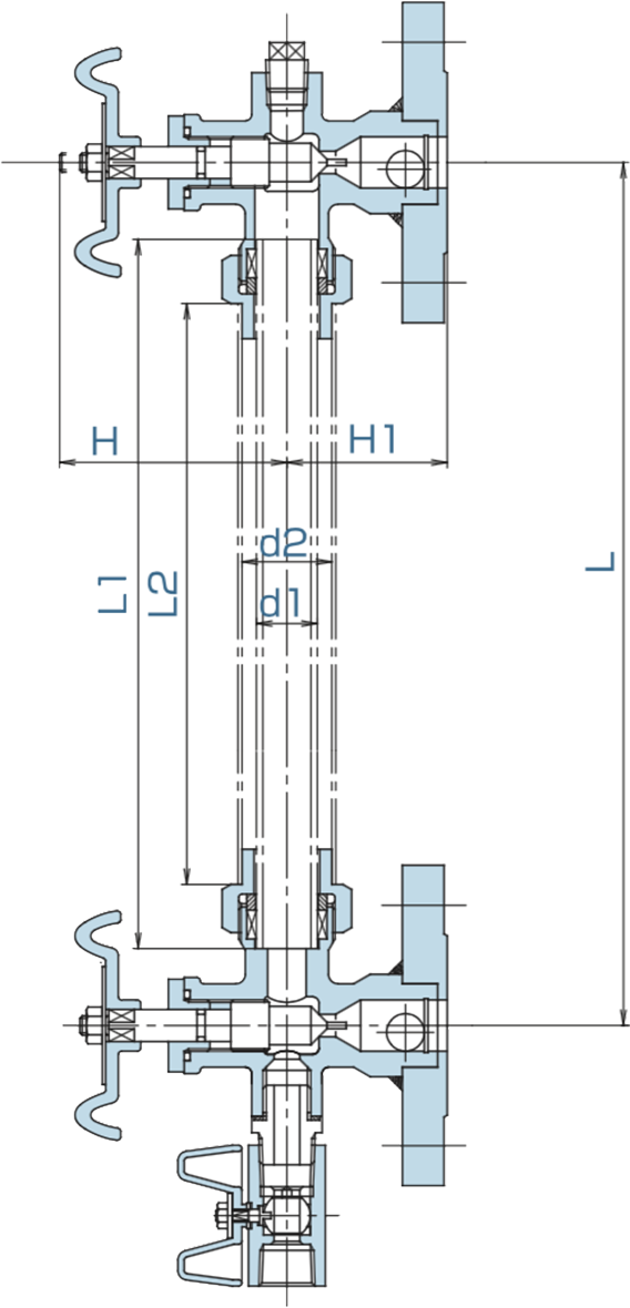 フランジ式ゲージバルブ図面
