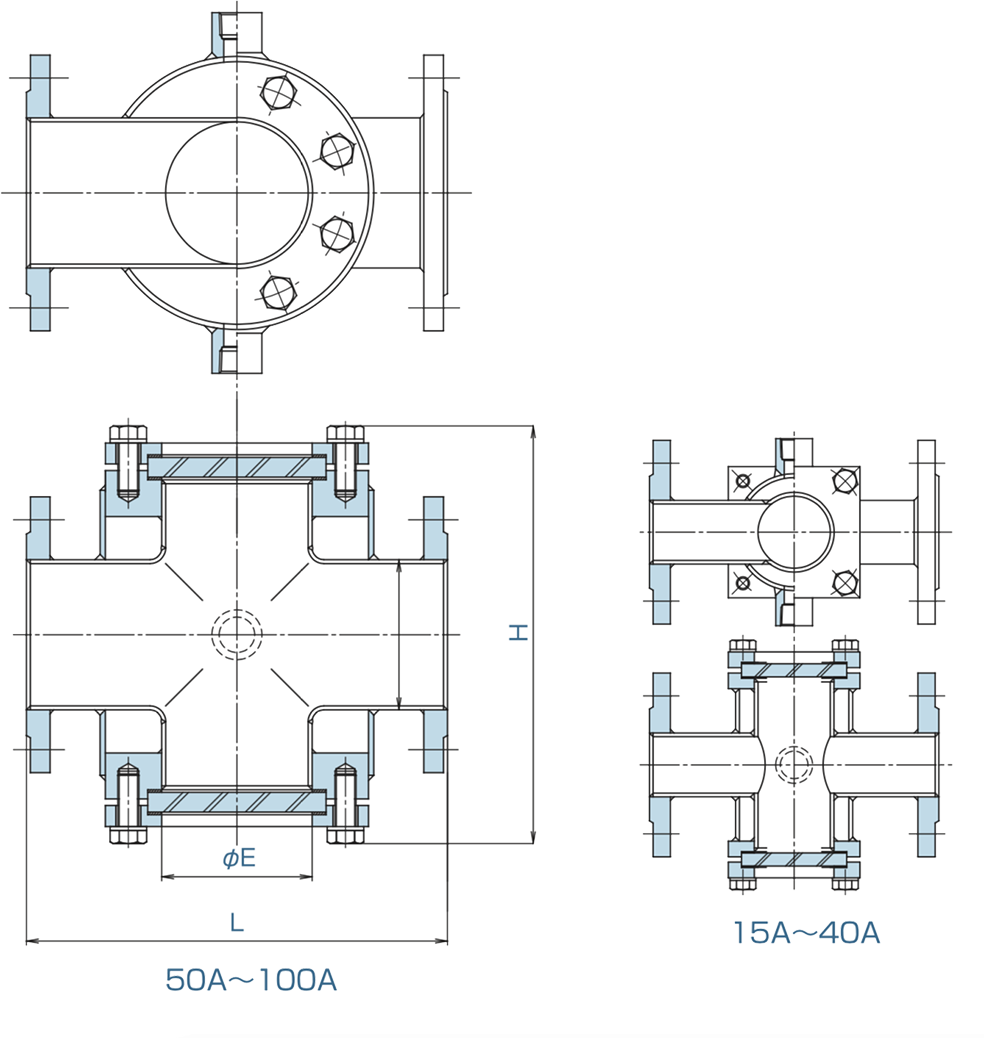 鋼板製ジャケット式サイトグラス FGPSJシリーズ　セミジャケット