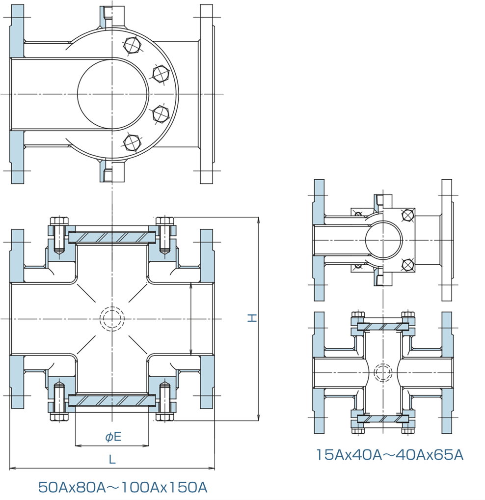 鋼板製ジャケット式サイトグラス FGPFJシリーズ　フルジャケット