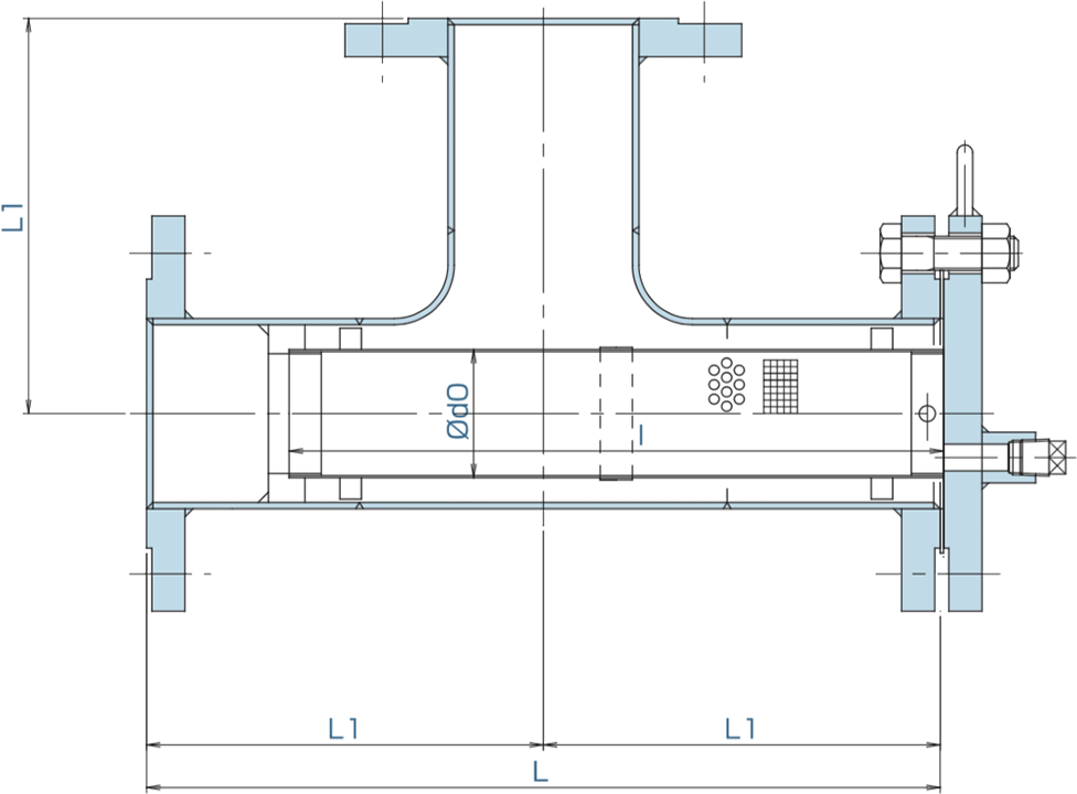 鋼板製T型ストレーナー図面